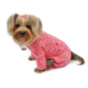 Blush of Love Fleece Turtleneck Pajamas - XL