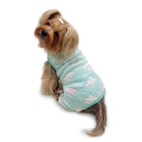 Ultra Plush Fluffy Clouds Front Sleeveless Pajamas - S