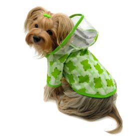 Clear View Froggy Raincoat with Fleece Lining and Detachable Hood - XS