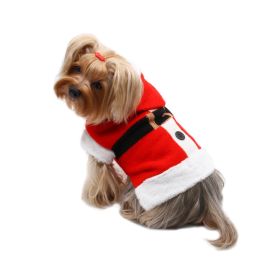 Santa Hooded Sweater with Soft Fur Trims - S