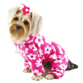 Full Blossom Fleece Turtleneck Pajamas (size: S)