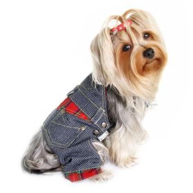 Adorable Stripy Denim Overall (size: S)