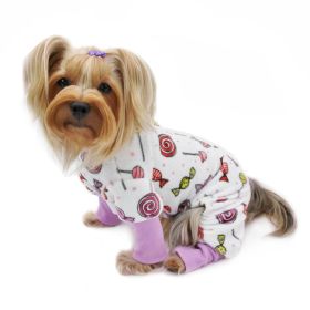 Ultra Soft Plush Minky Sweet Candies Pajamas (size: S)
