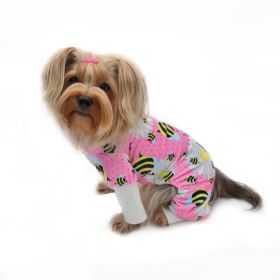 Ultra Soft Plush Minky Bumblebee & Flower Pajamas (size: S)