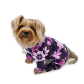 Midnight Garden Fleece Turtleneck Pajamas (size: S)