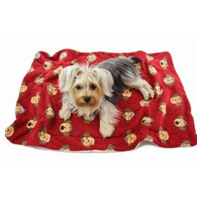 Silly Monkey Front Sleeveless Fleec Pajamas (Color: Burgundy, size: L)