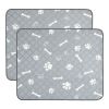 2Pcs Washable Pet Pee Pads For Puppy Kittens Dogs Cats Reusable Potty Mats Machine Washable Pet Training Pads Non-Slip Waterproof Absorbent Dog Crate