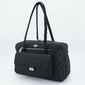Porsha Dog Carrier (Color: Black)